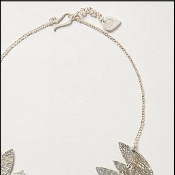 Anthropologie x MADE Flecha Silver Statement Necklace Ethical Artisan Kenya - Picture 9 of 10